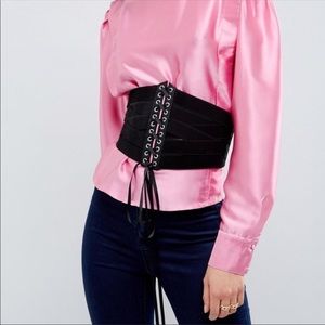 ASOS CORSET elastic-waist BELT !!  sz medium